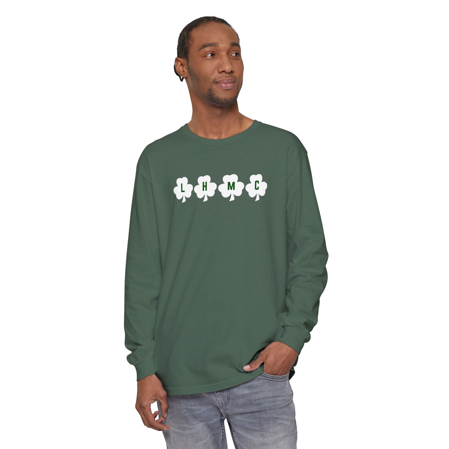 GREEN LHMC SHAMROCK LONG SLEEVE