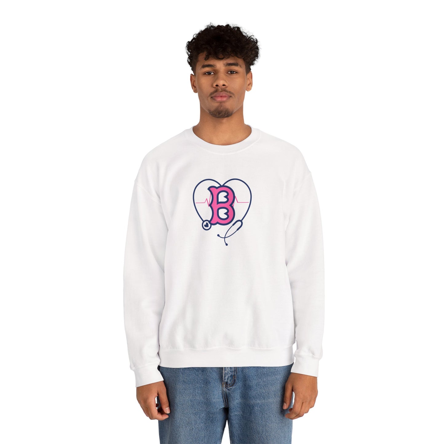 BOSTON BREAST CANCER AWARENESS GILDAN CREWNECK