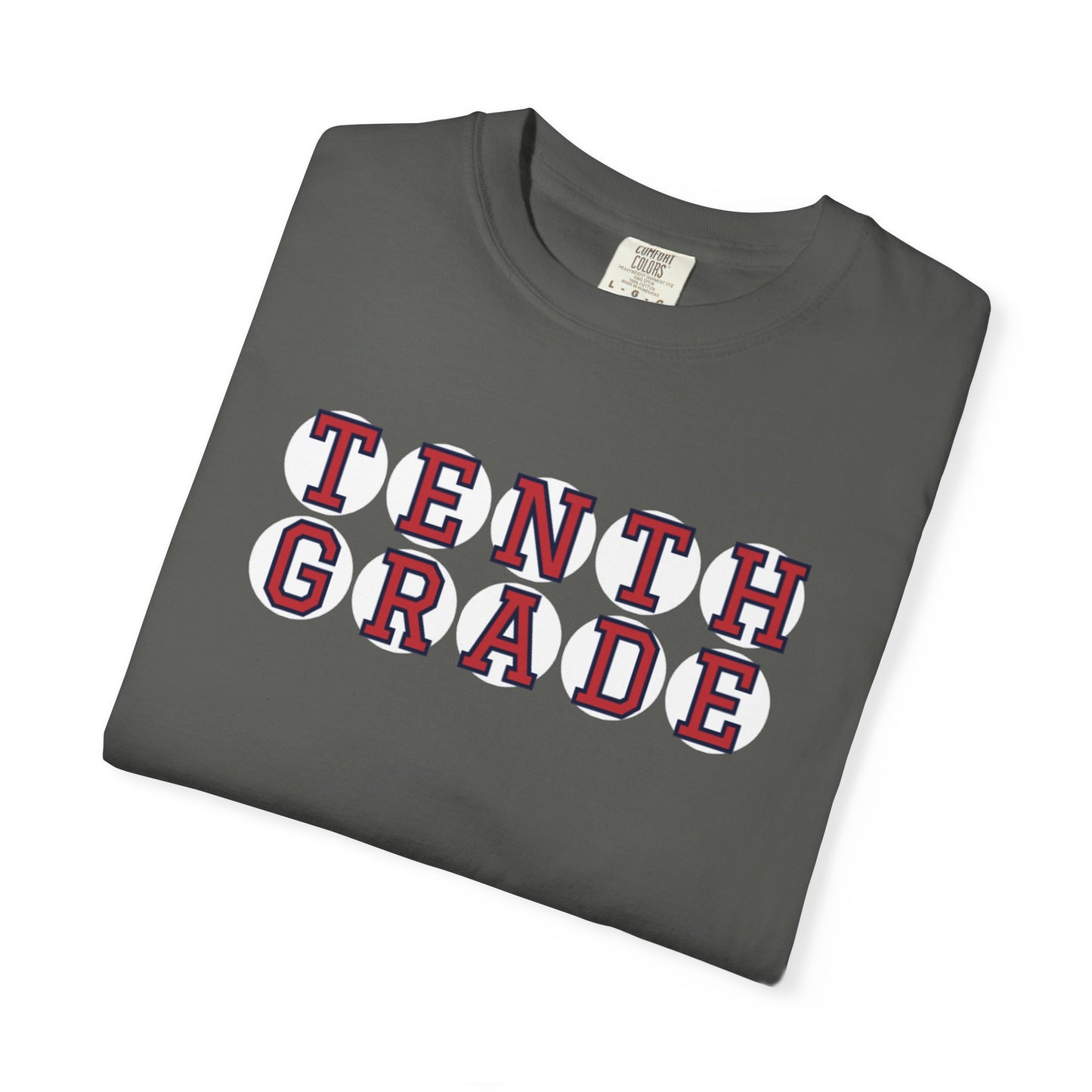 TENTH GRADE RED PLAYER LETTERS T-SHIRT