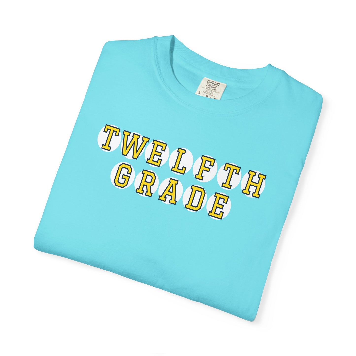 TWELFTH GRADE YELLOW PLAYER LETTERS T-SHIRT