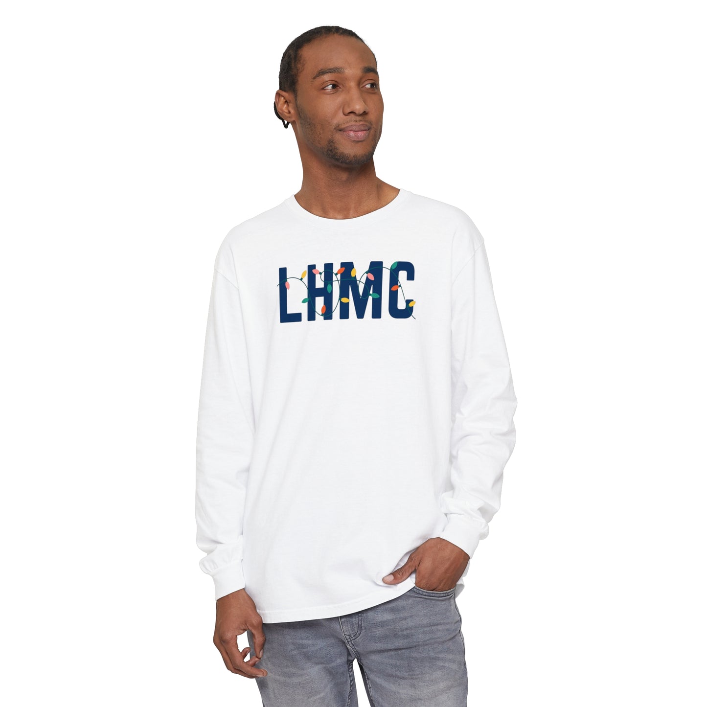 LHMC HOLIDAY LIGHTS LONG SLEEVE - WHITE