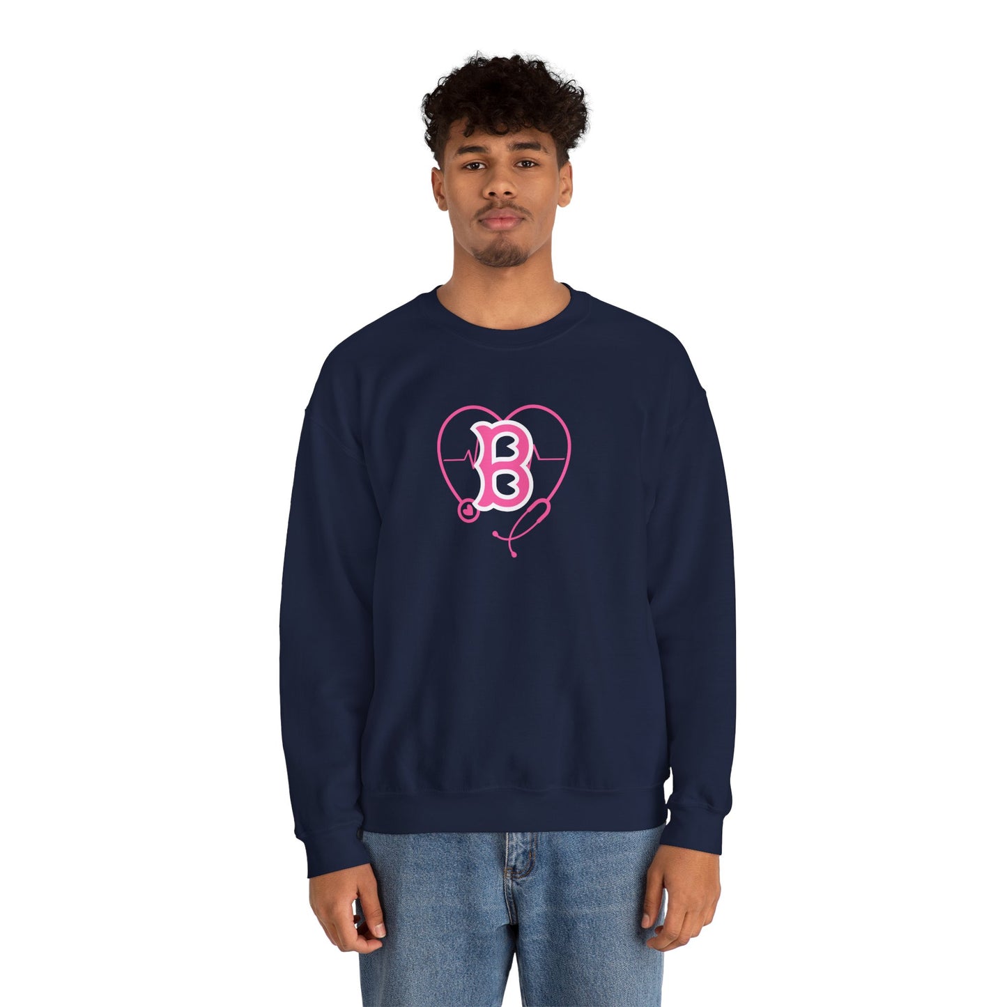 BOSTON BREAST CANCER AWARENESS GILDAN CREWNECK