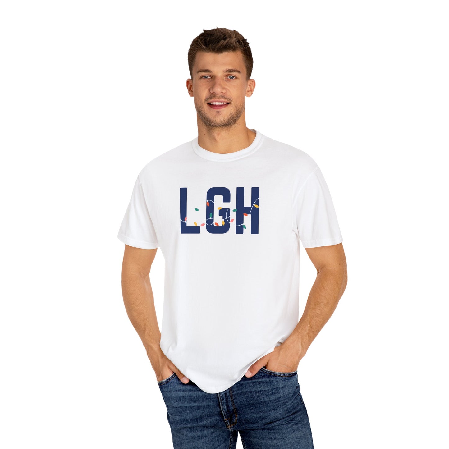LGH HOLIDAY LIGHTS T-SHIRT - WHITE