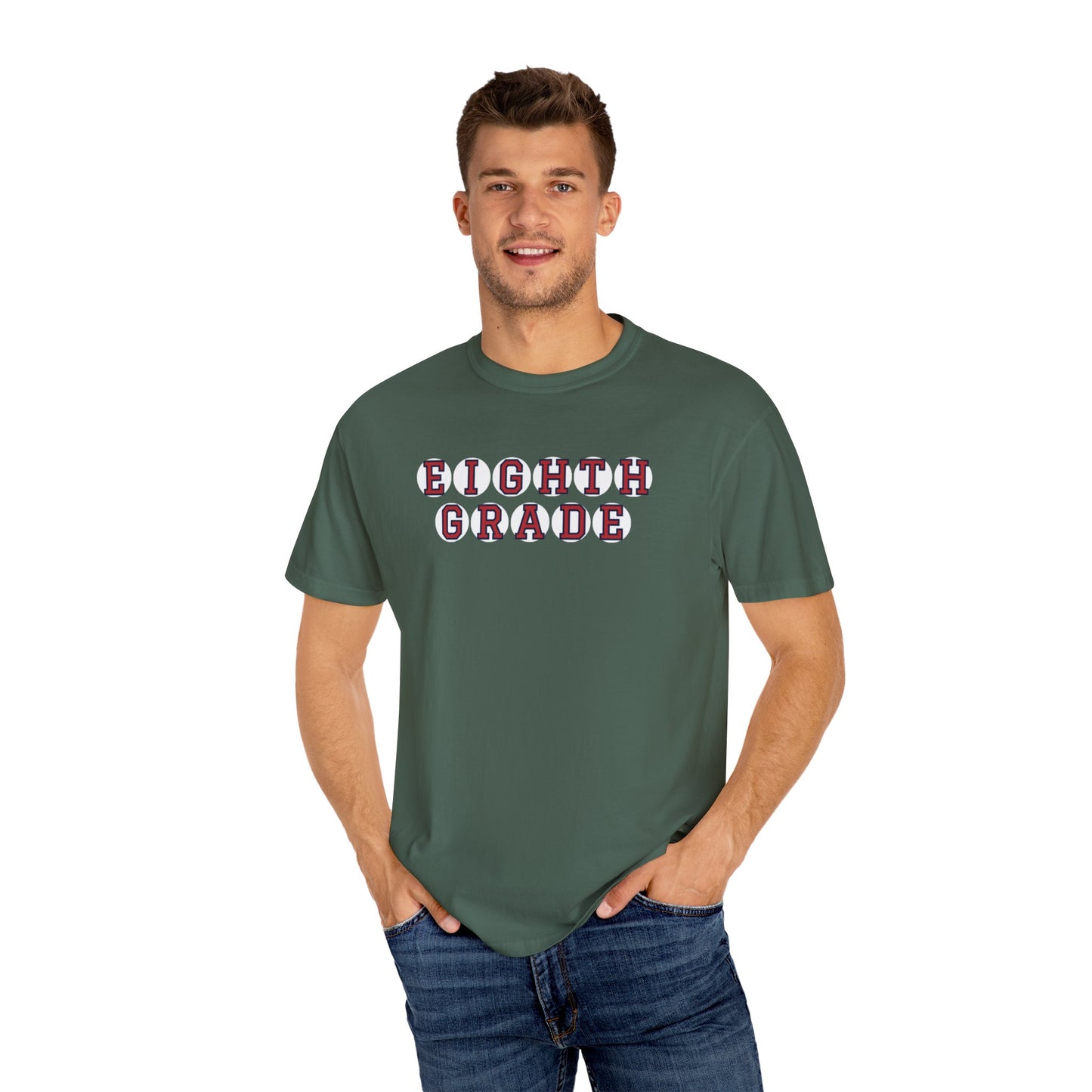 EIGHTH GRADE RED PLAYER LETTERS T-SHIRT