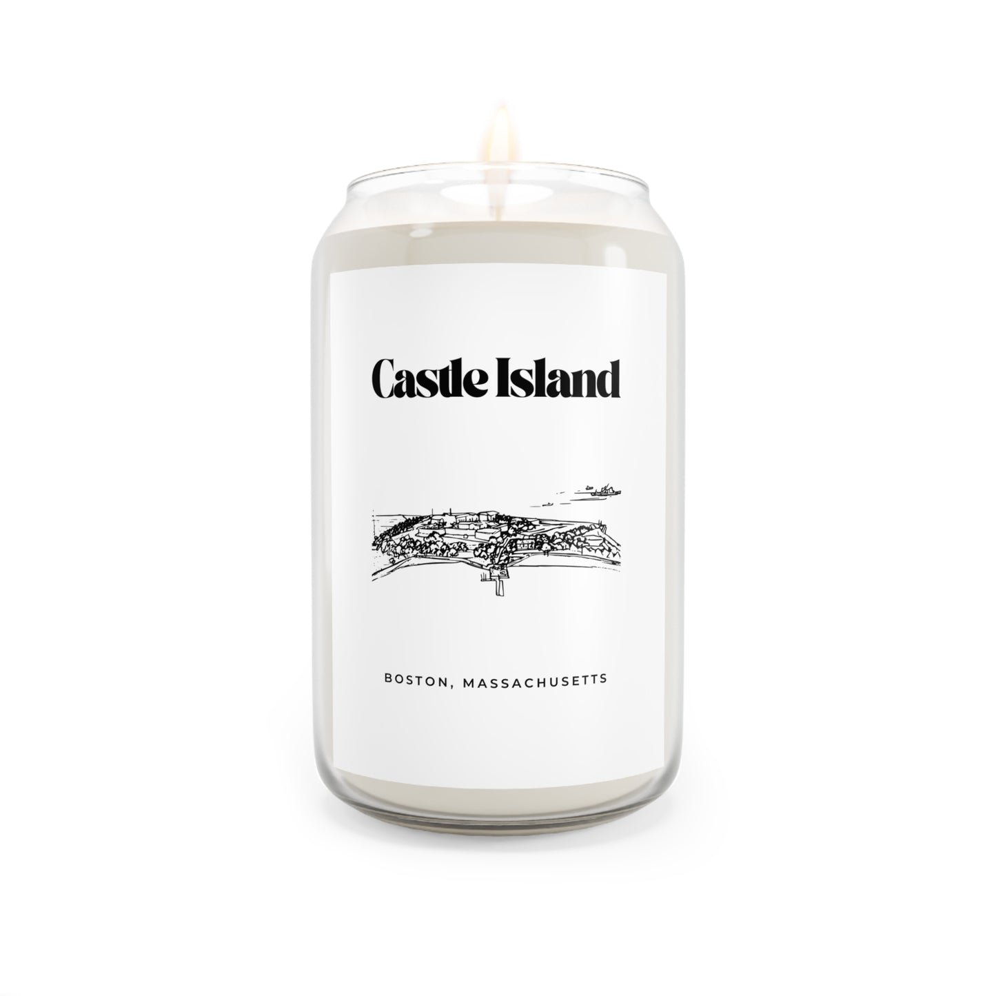 Castle Island aerial Scented Soy Candle