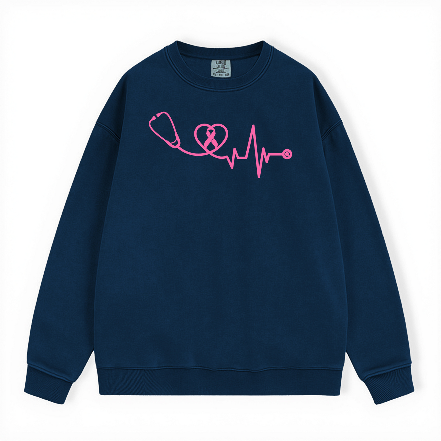 BREAST CANCER AWARENESS COMFORT COLORS CREWNECK