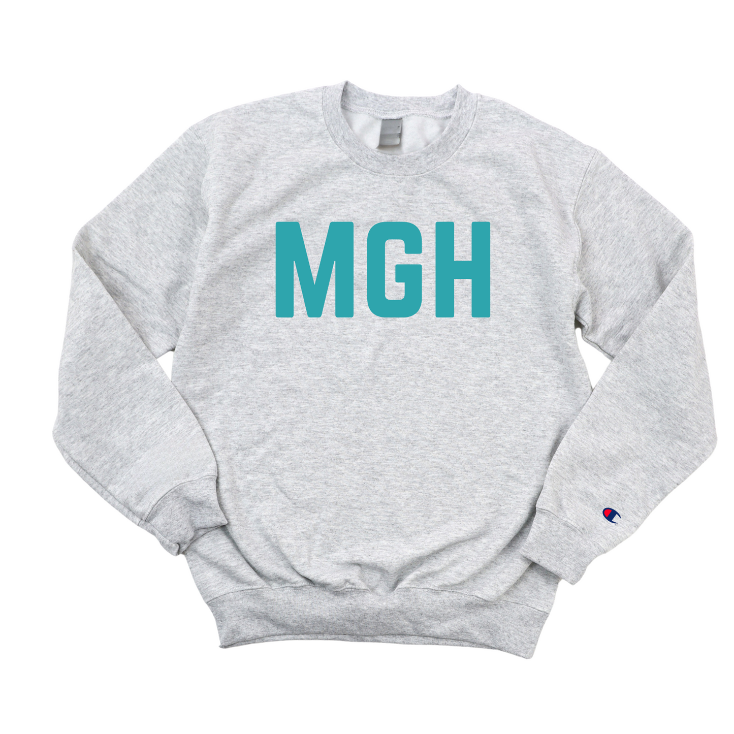 TEAL MGH RN CHAMPION CREWNECK