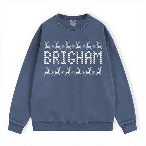 BRIGHAM UGLY SWEATER COMFORT COLORS CREWNECK