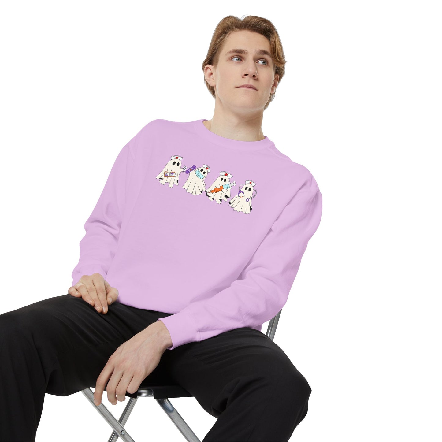 BOO BOO CREW GHOST CREWNECK