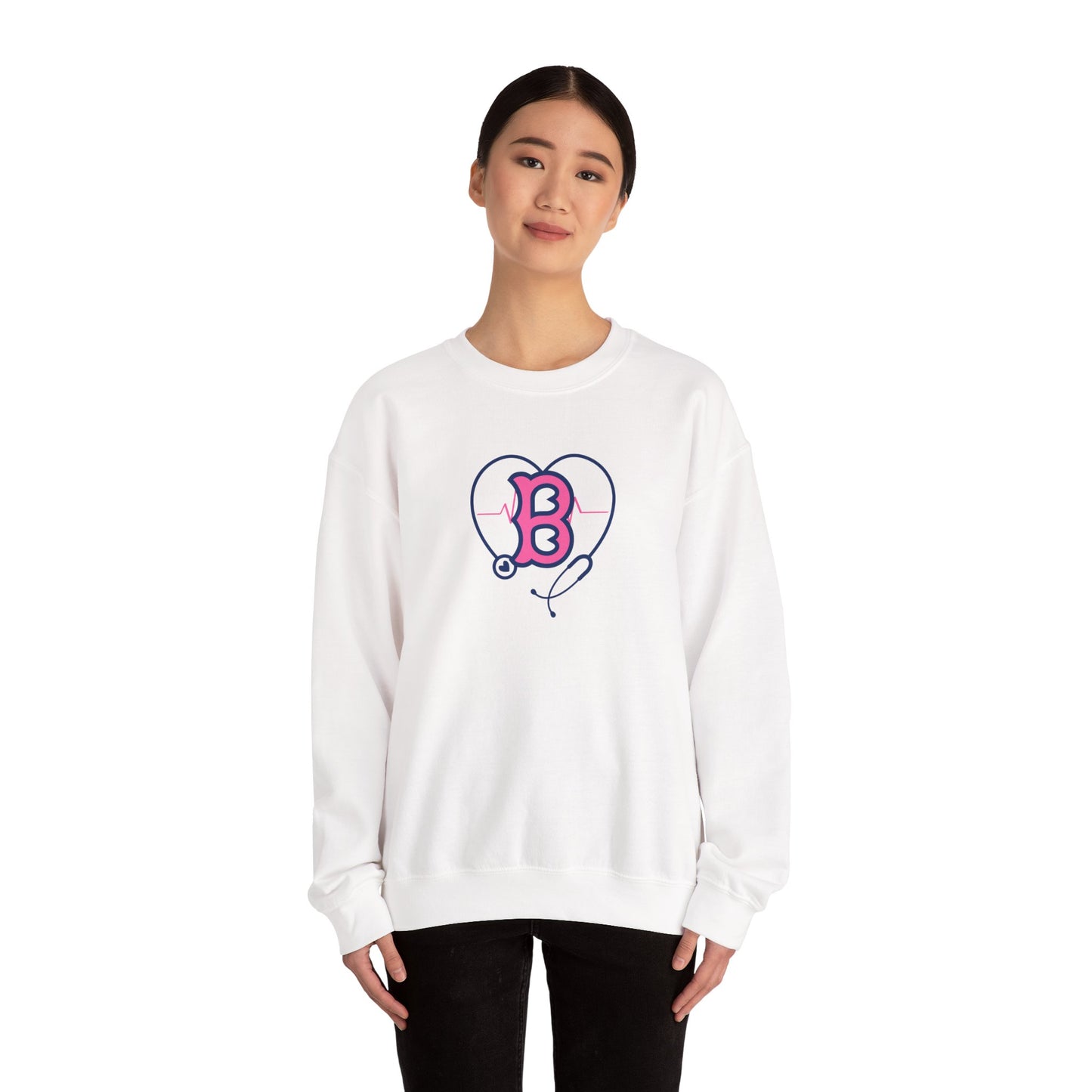 BOSTON BREAST CANCER AWARENESS GILDAN CREWNECK