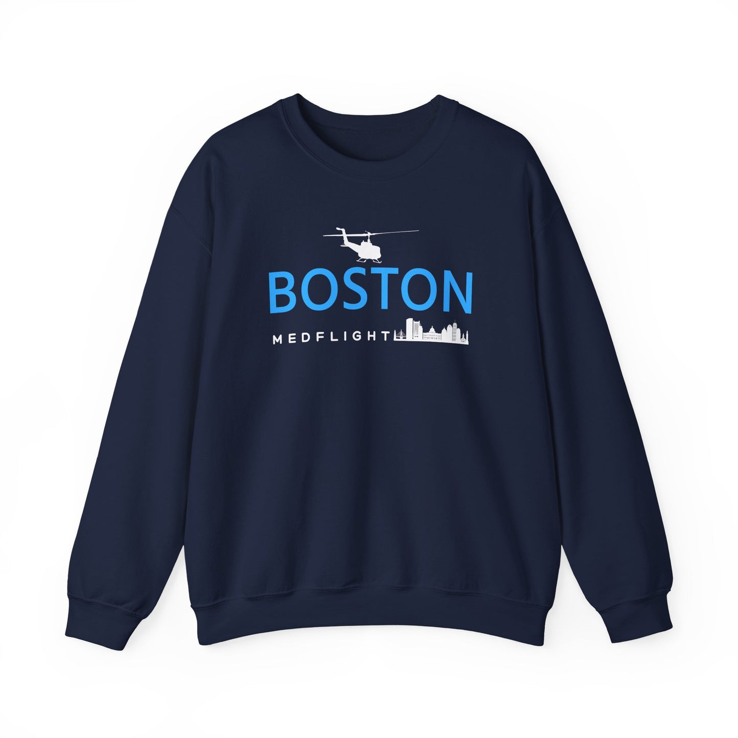 BOSTON MEDFLIGHT NAVY CREWNECK
