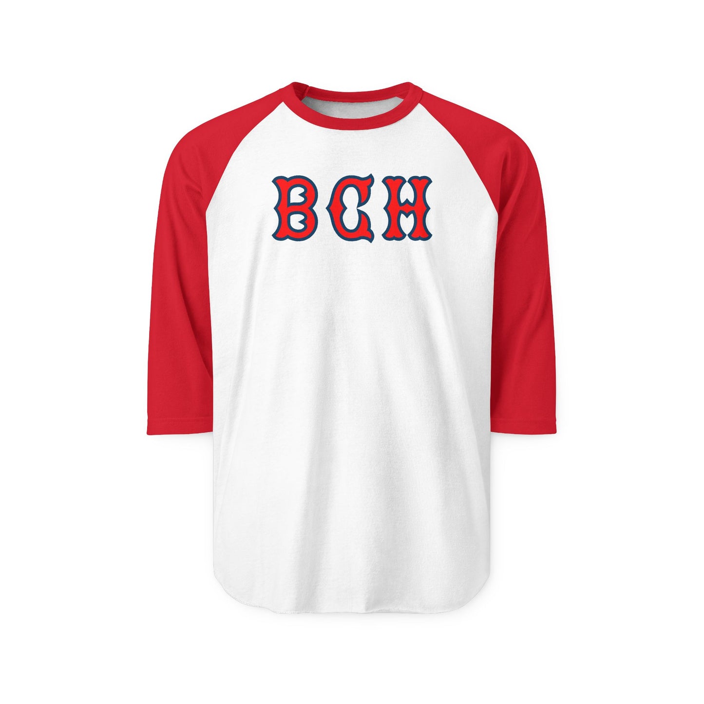 Retro Style Unisex Three-Quarter Sleeve Raglan Shirt with BCH Design