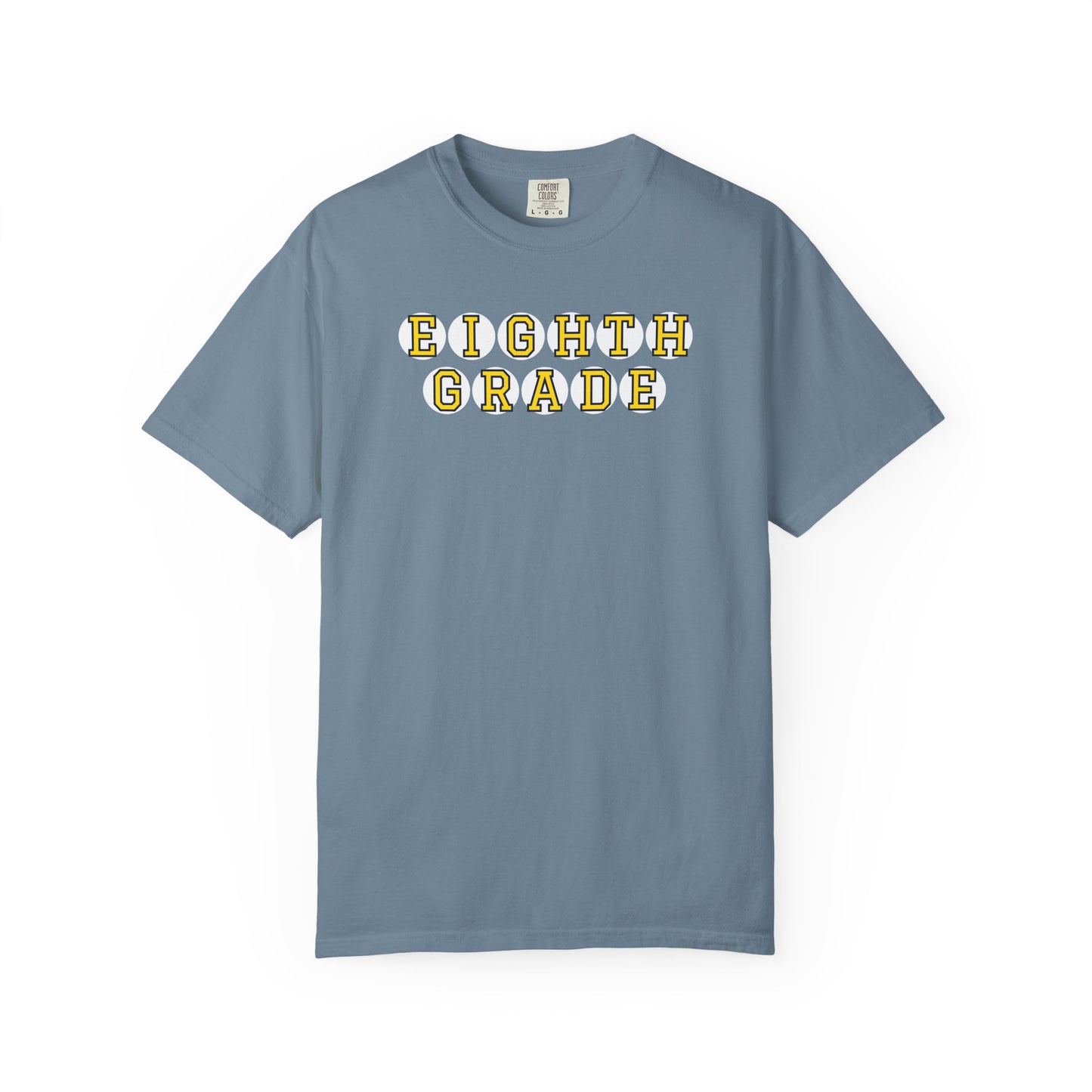 EIGHTH GRADE YELLOW PLAYER LETTERS T-SHIRT
