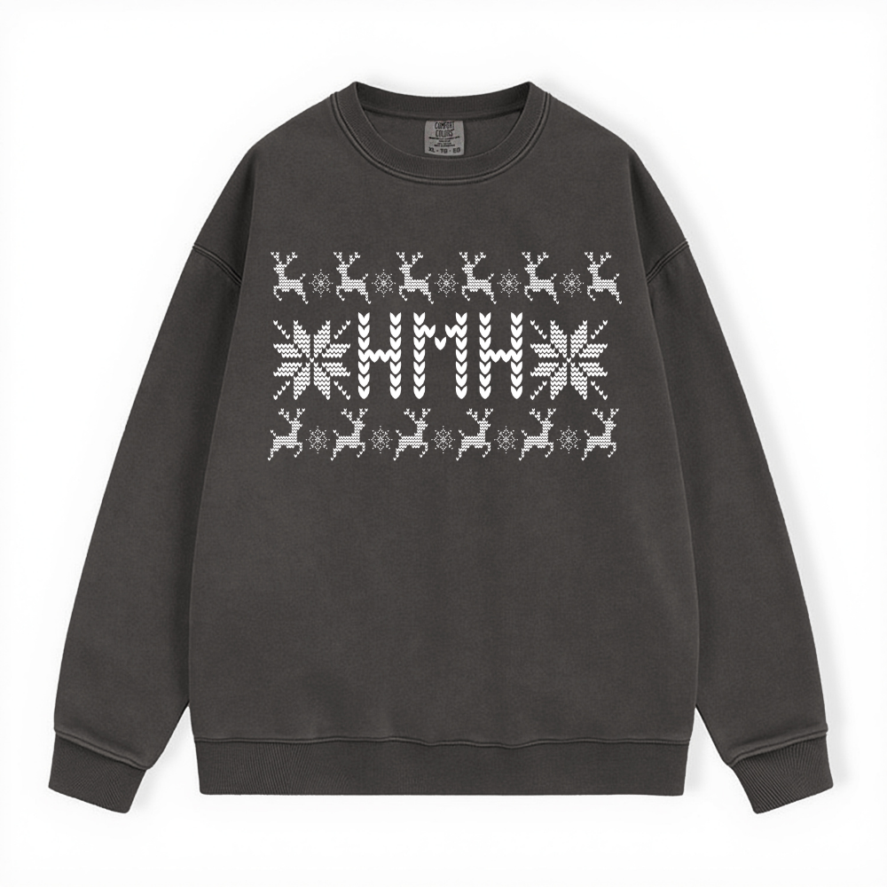HMH UGLY SWEATER COMFORT COLORS CREWNECK