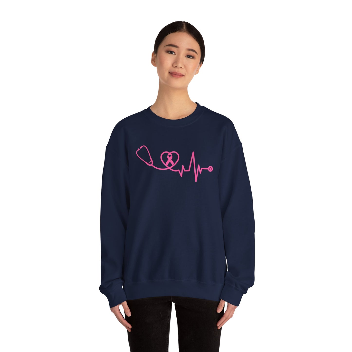 BREAST CANCER AWARENESS GILDAN CREWNECK