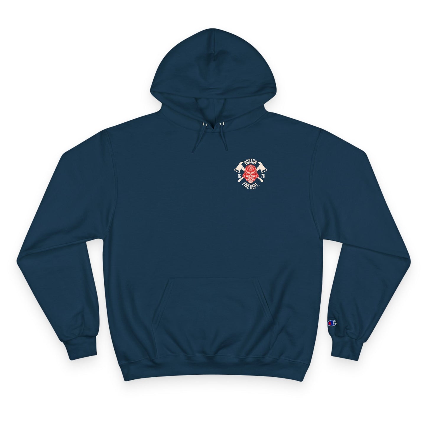 BOSTON FIRE SKULL HOODIE