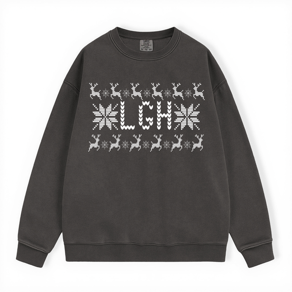 LGH UGLY SWEATER COMFORT COLORS CREWNECK