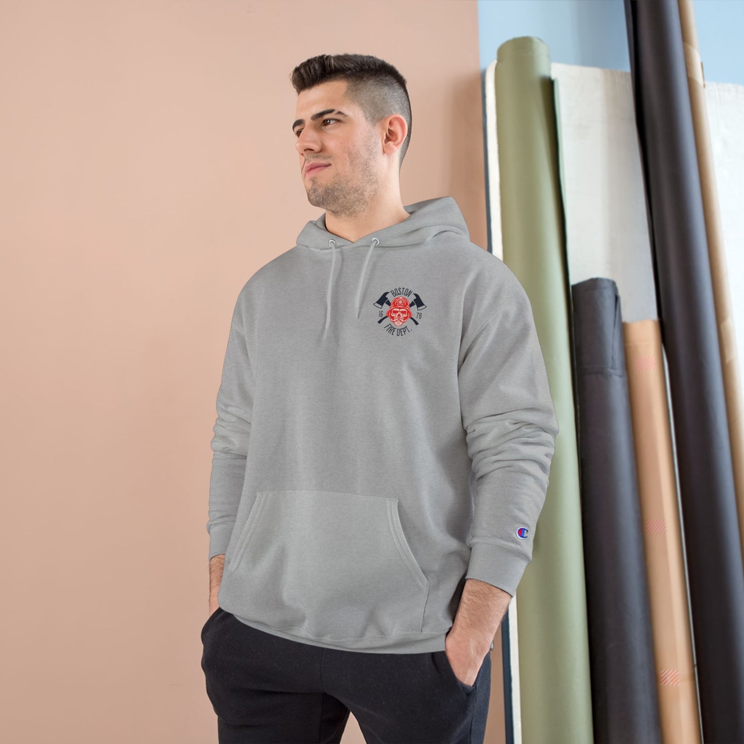 BOSTON FIRE SKULL HOODIE