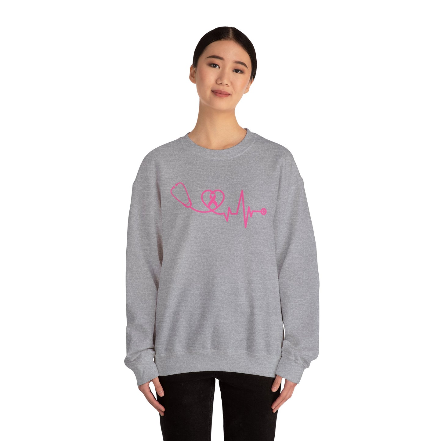 BREAST CANCER AWARENESS GILDAN CREWNECK