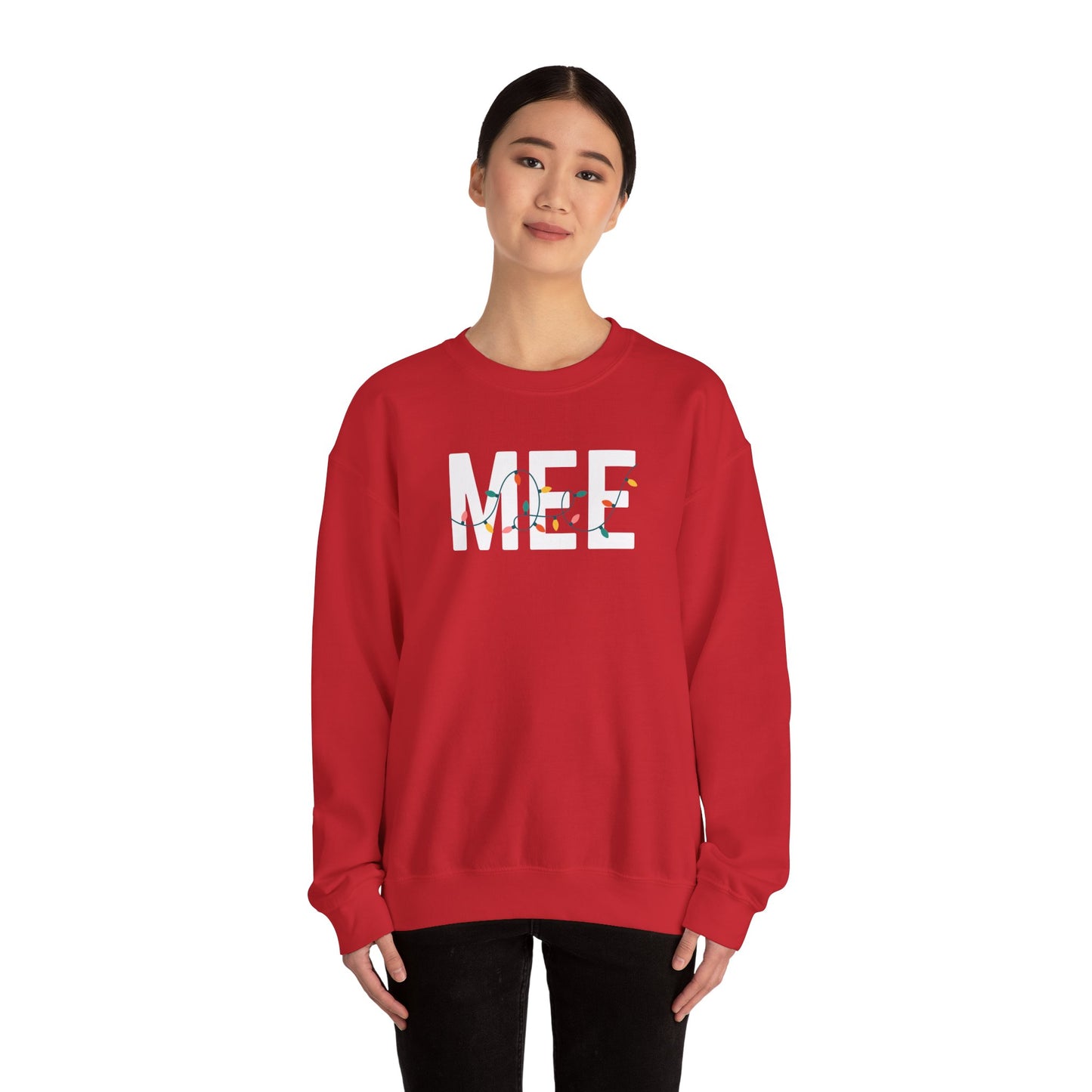 MEE HOLIDAY LIGHTS HEAVY BLEND CREWNECK