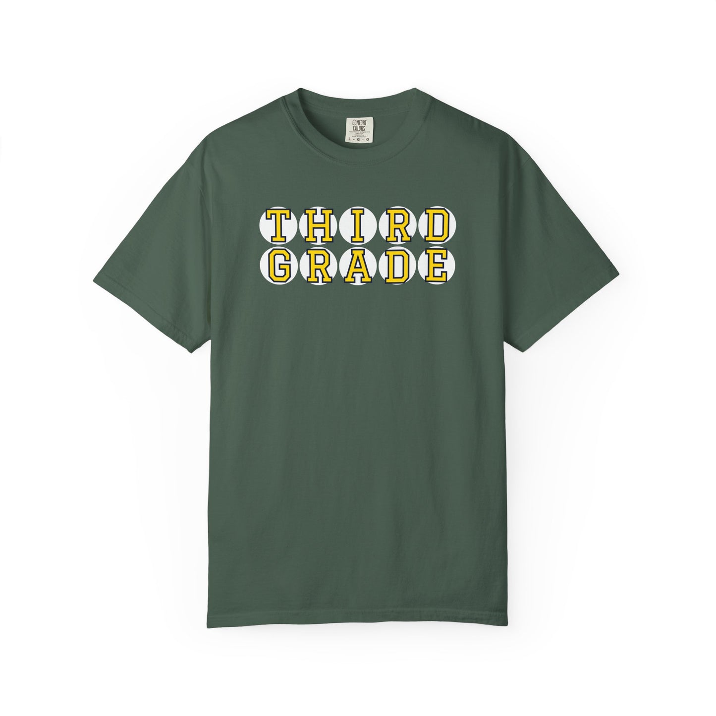 THIRD GRADE YELLOW PLAYER LETTERS T-SHIRT