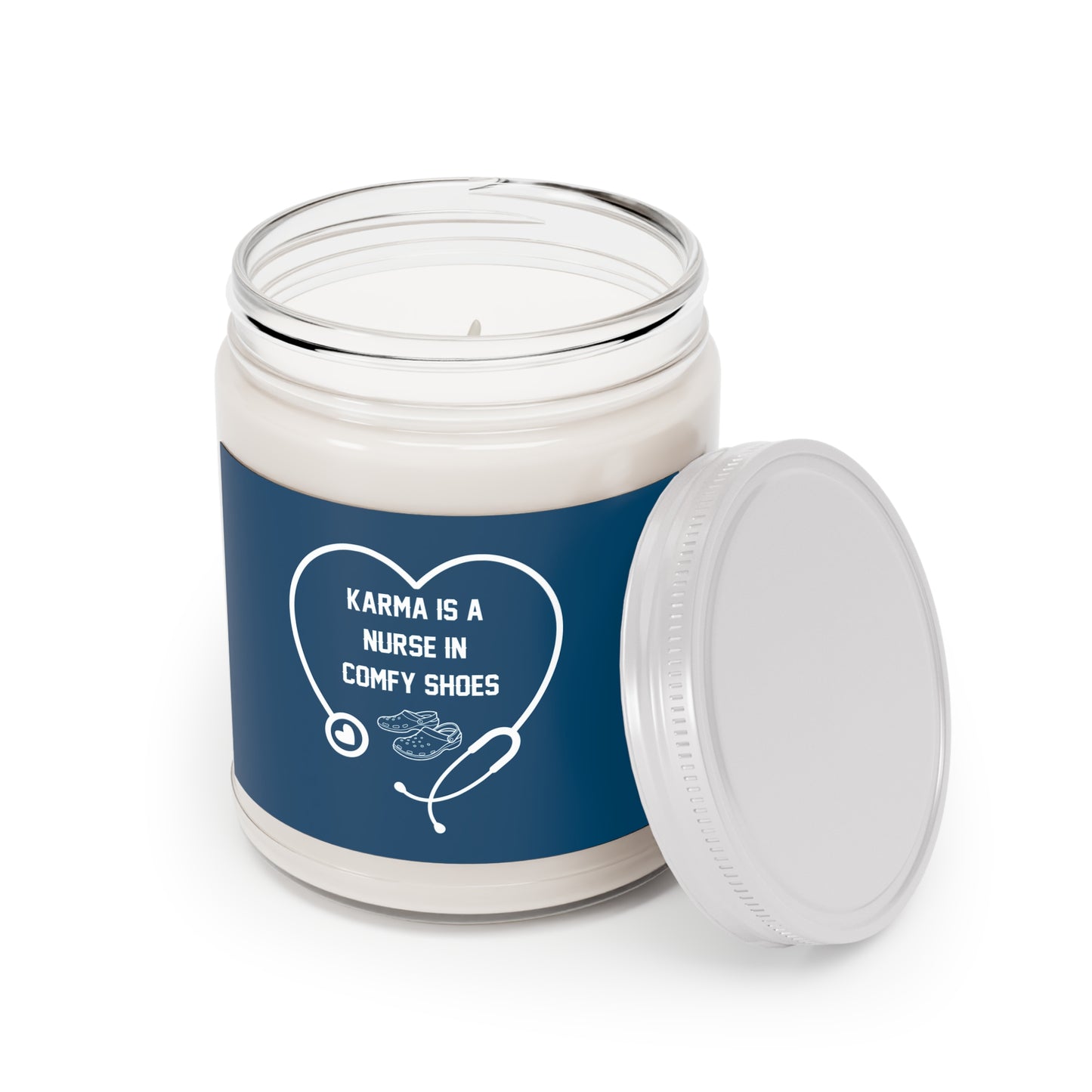 KARMA IS A NURSE IN COMFY SHOES CANDLE
