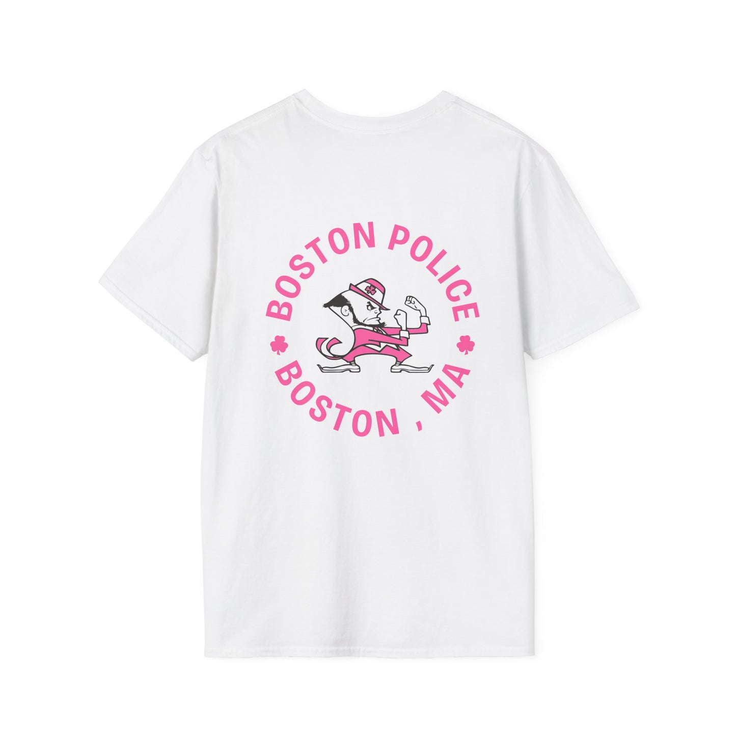 BOSTON POLICE BREAST CANCER AWARENESS SOFTSTYLE T-SHIRT