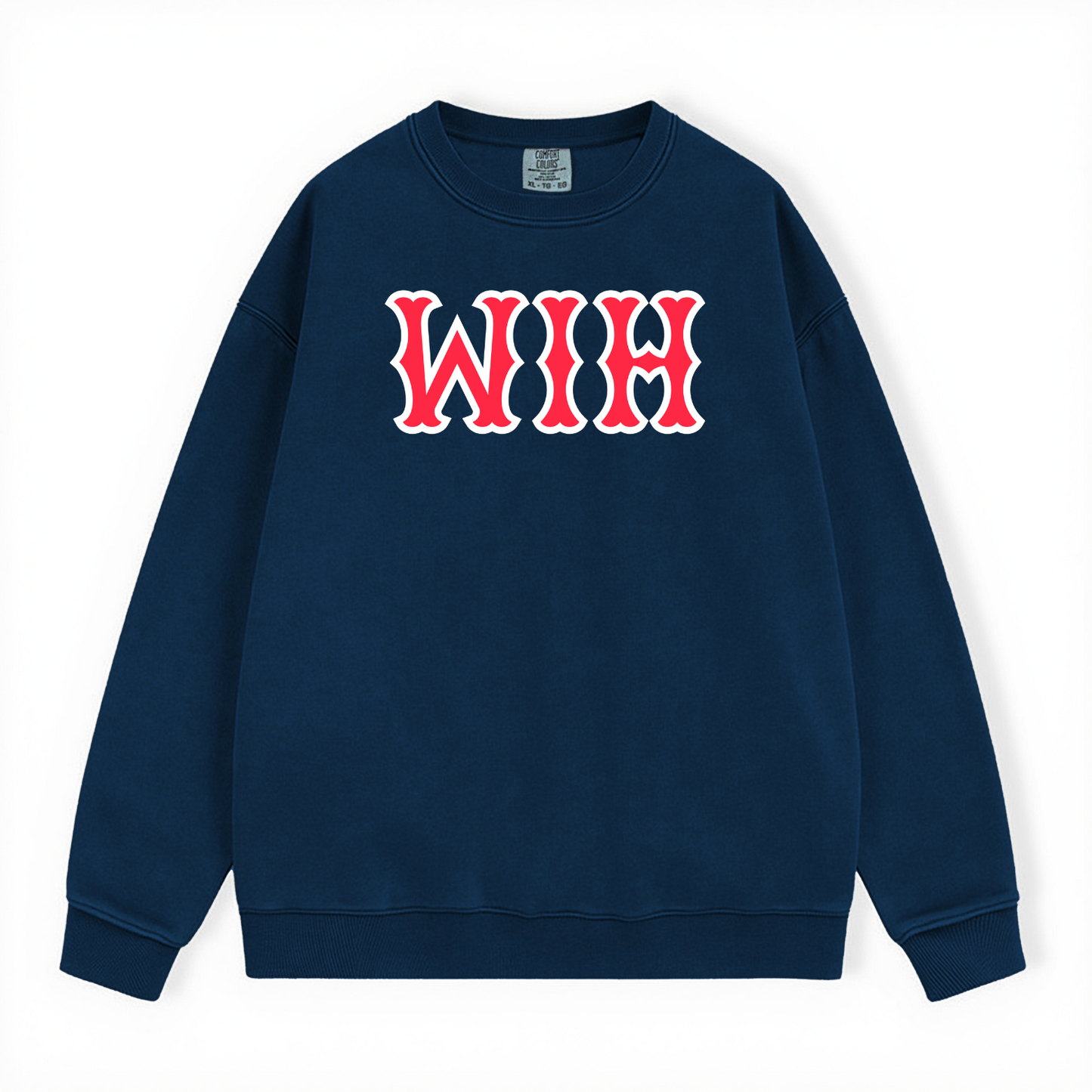 WIH SOX LETTERS CREWNECK
