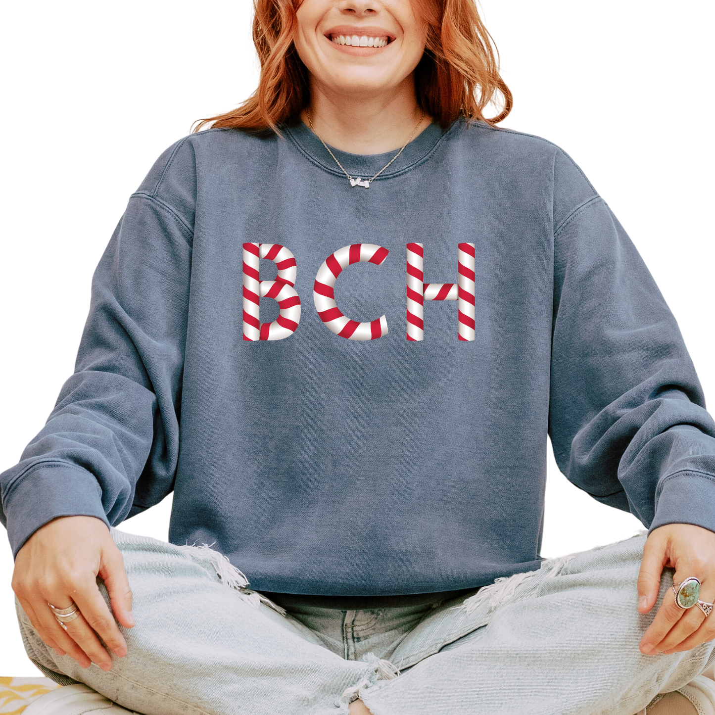 BCH CANDY CANE CREWNECK