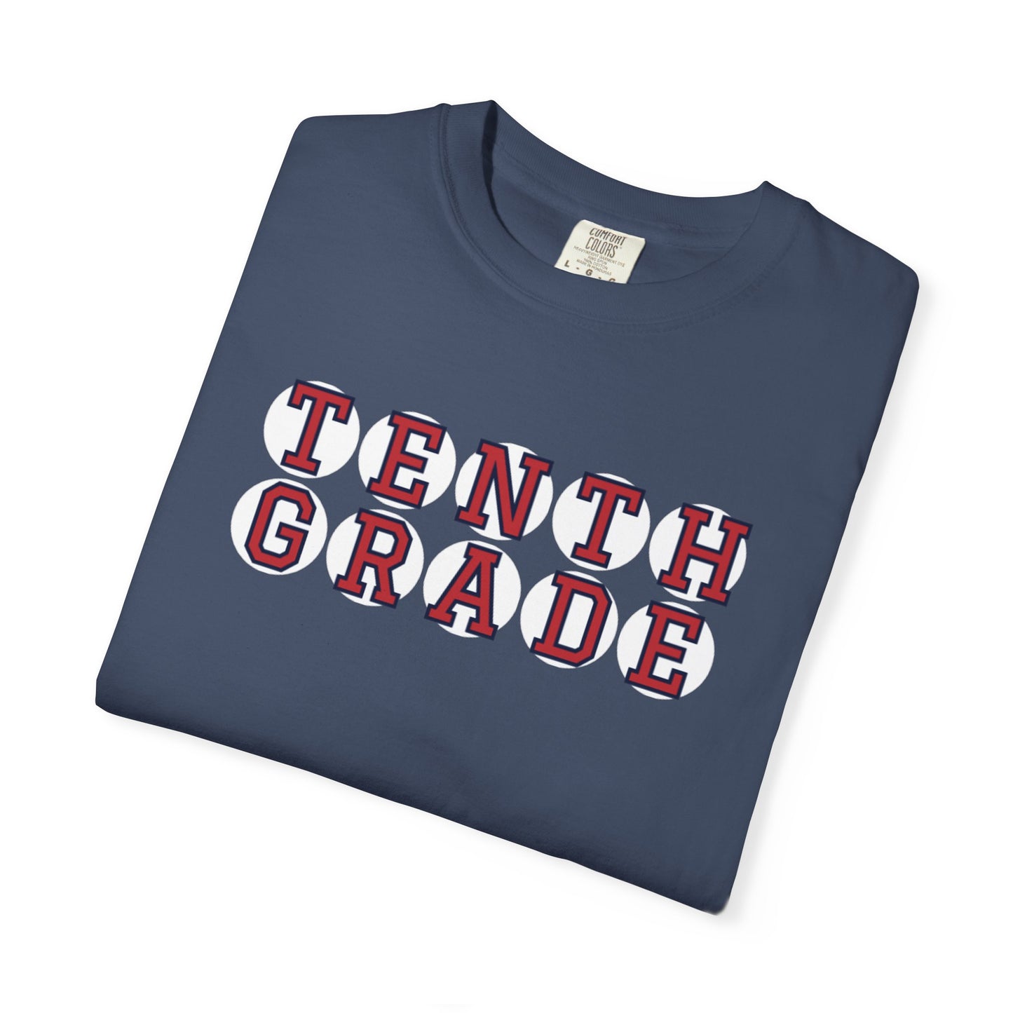 TENTH GRADE RED PLAYER LETTERS T-SHIRT