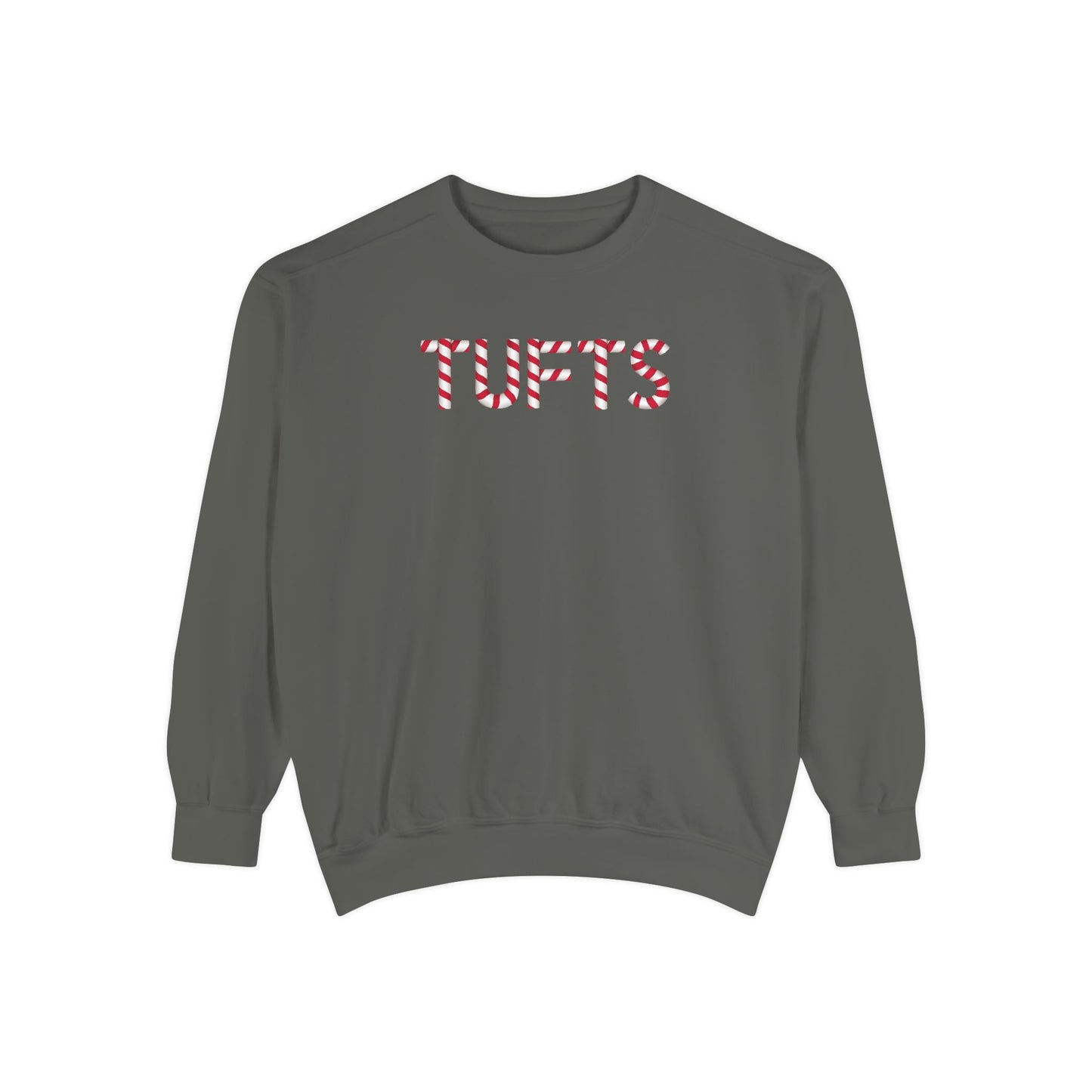TUFTS CANDY CANE CREWNECK
