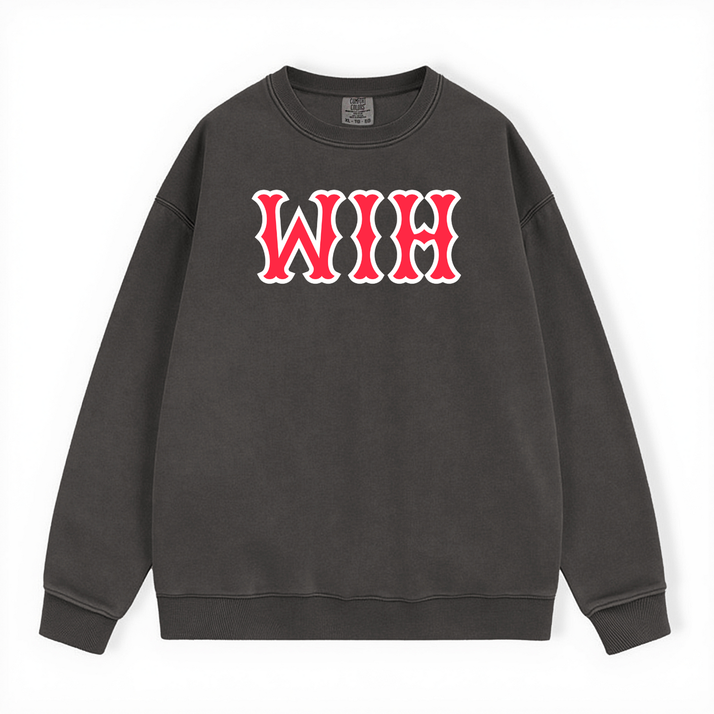 WIH SOX LETTERS CREWNECK