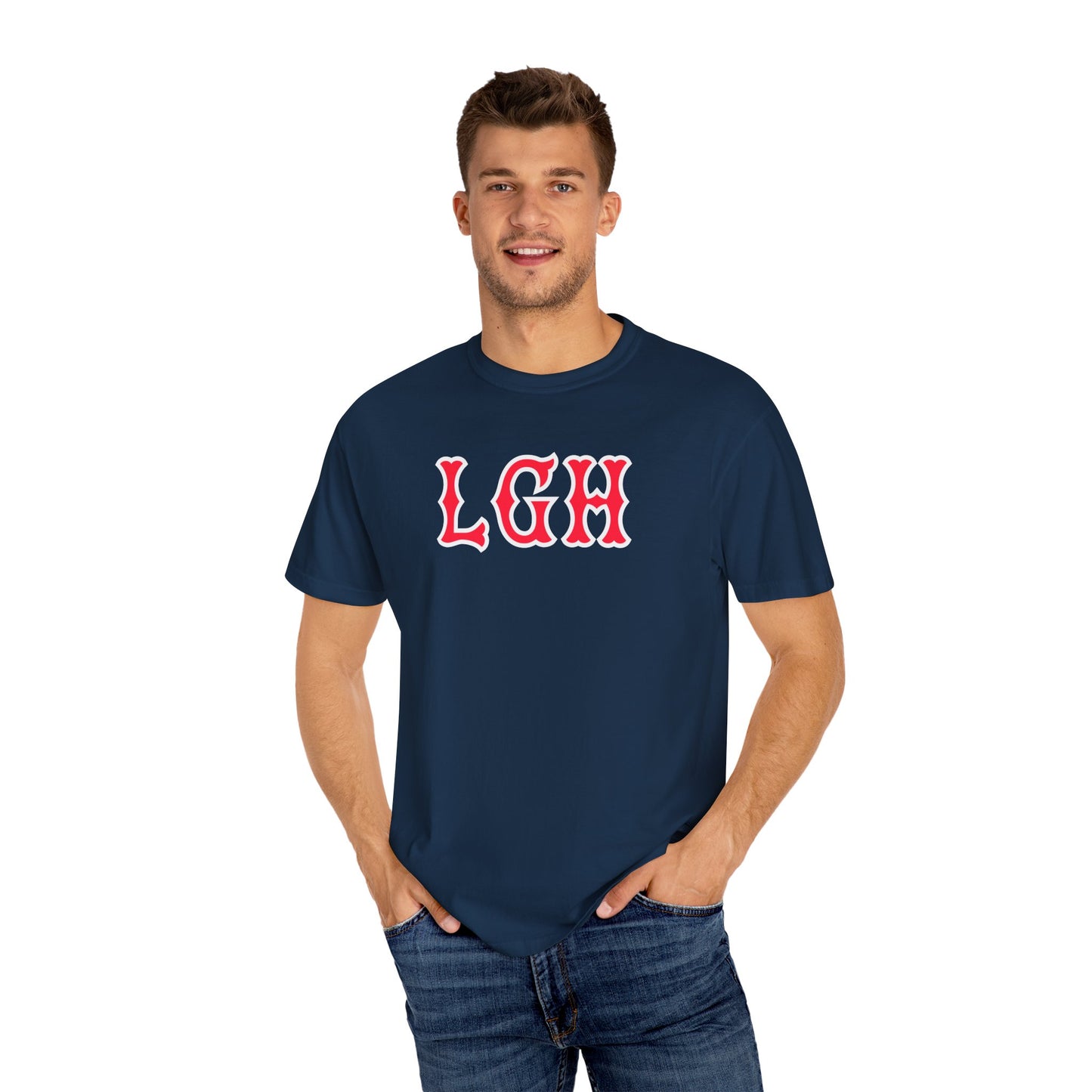 LGH SOX LETTERS TEE