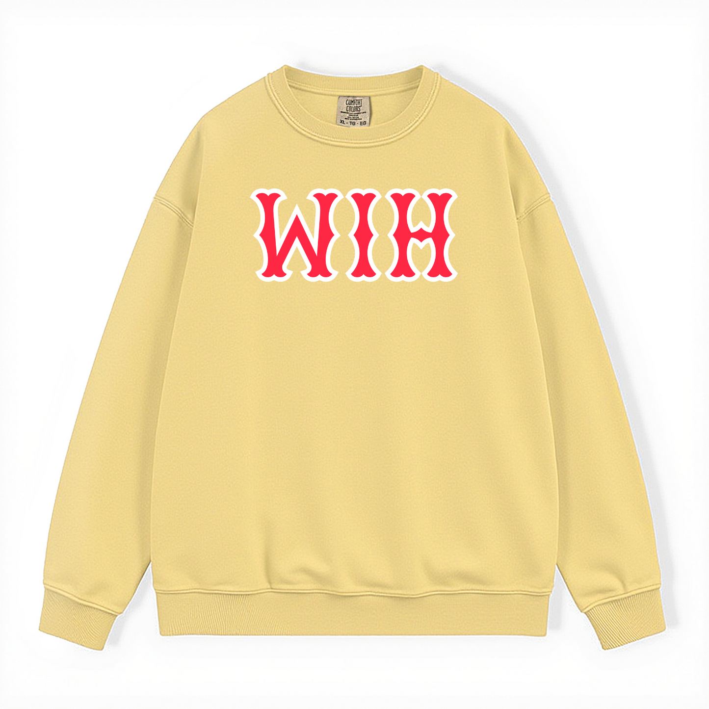 WIH SOX LETTERS CREWNECK