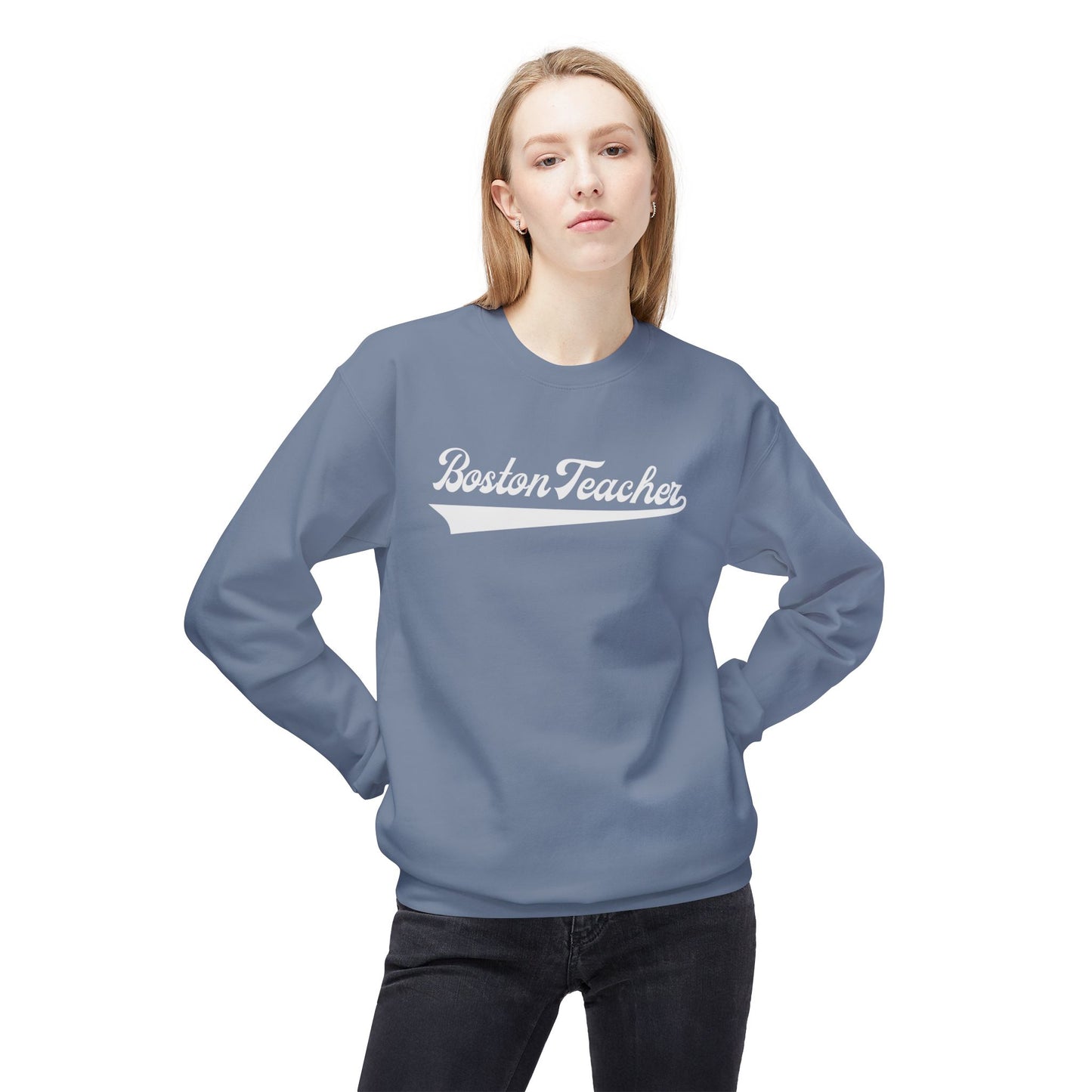 BOSTON TEACHER GILDAN CREWNECK
