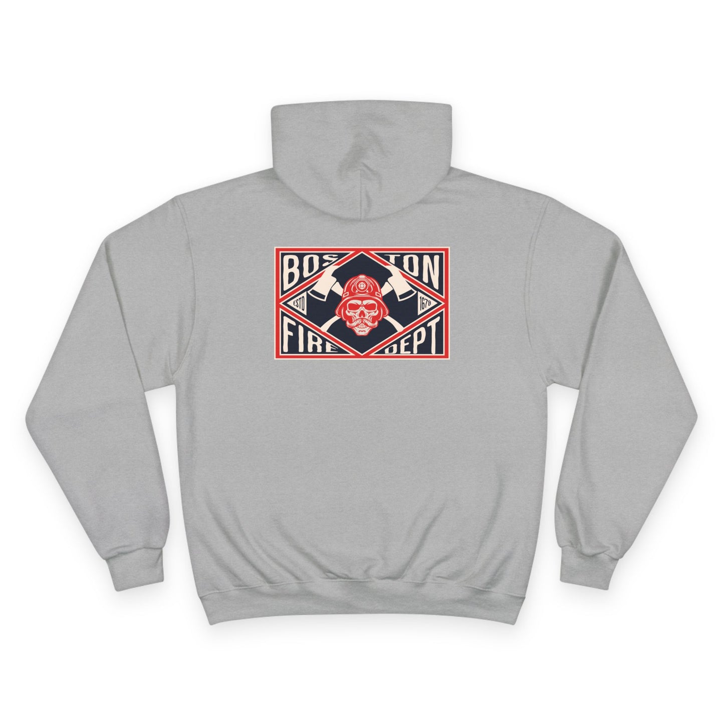 BOSTON FIRE SKULL HOODIE