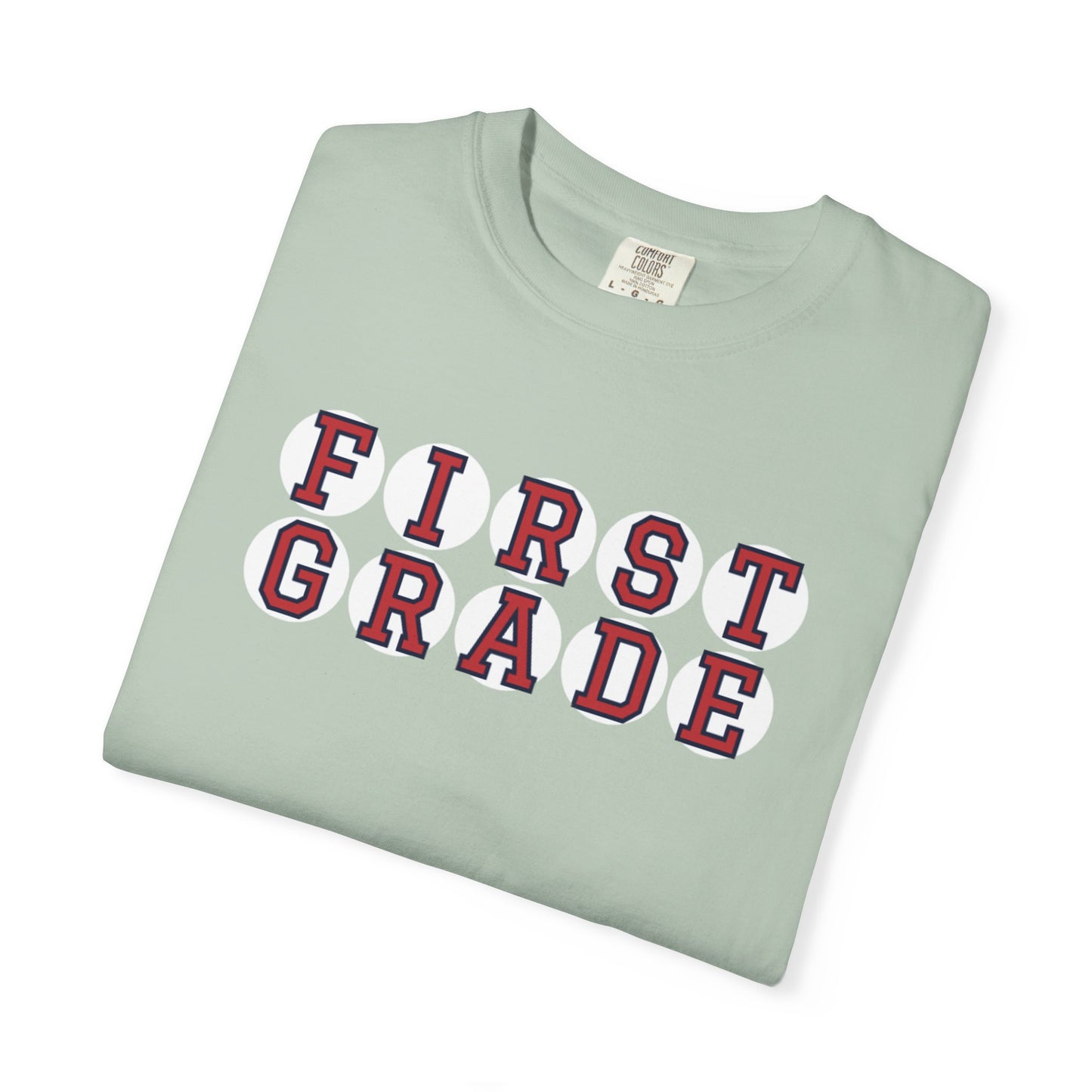 FIRST GRADE RED PLAYER LETTERS T-SHIRT