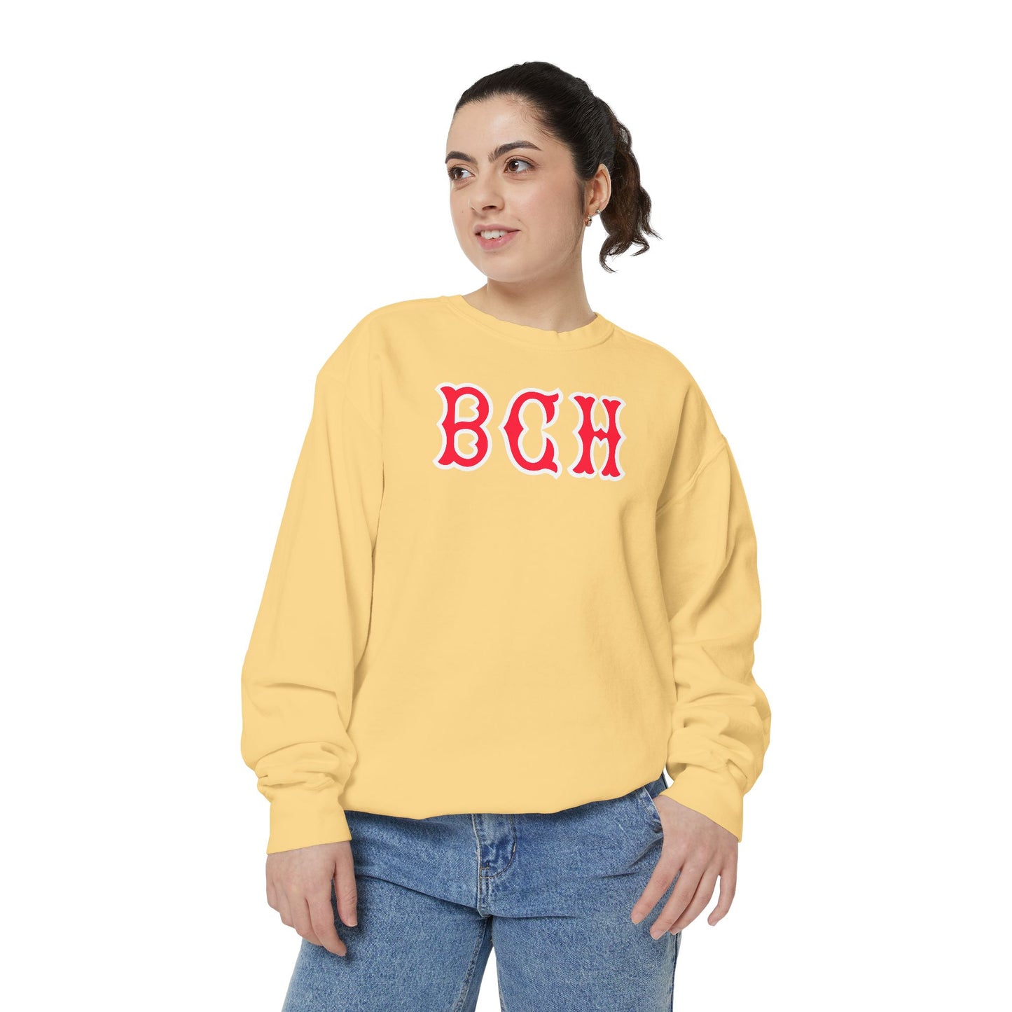 BCH SOX LETTERS CREWNECK