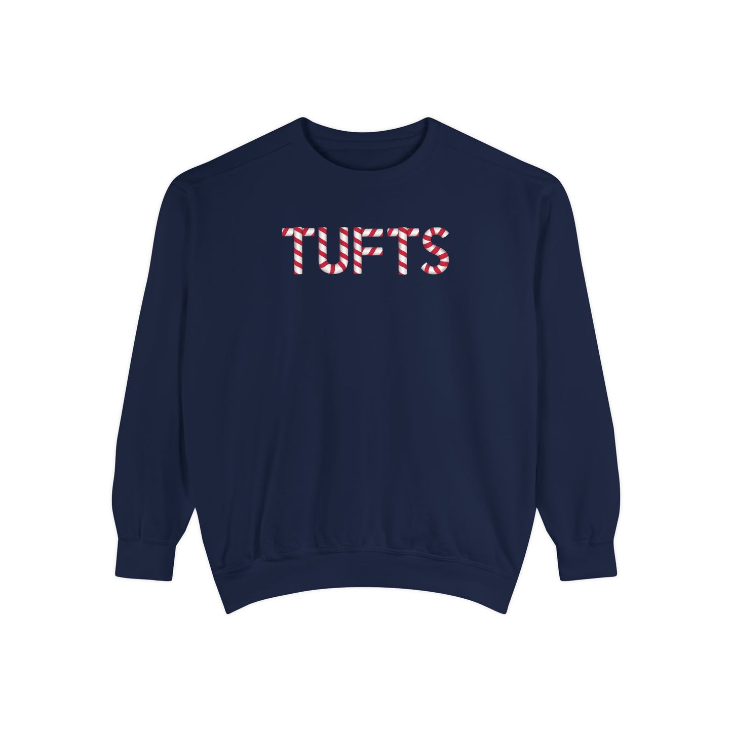 TUFTS CANDY CANE CREWNECK