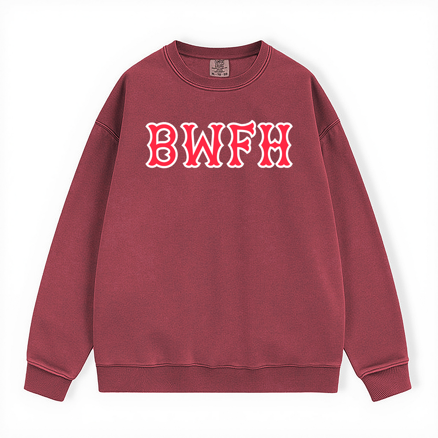 BWFH SOX LETTERS CREWNECK