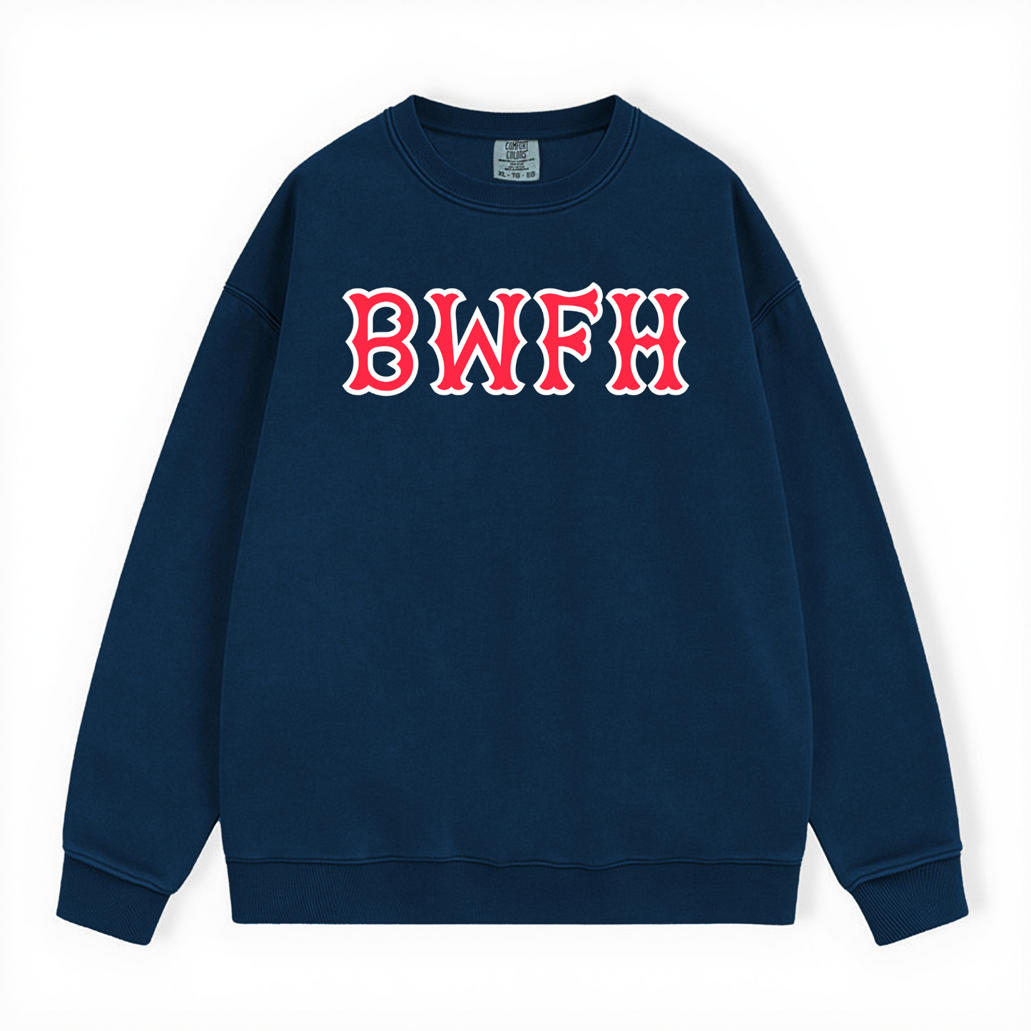 BWFH SOX LETTERS CREWNECK