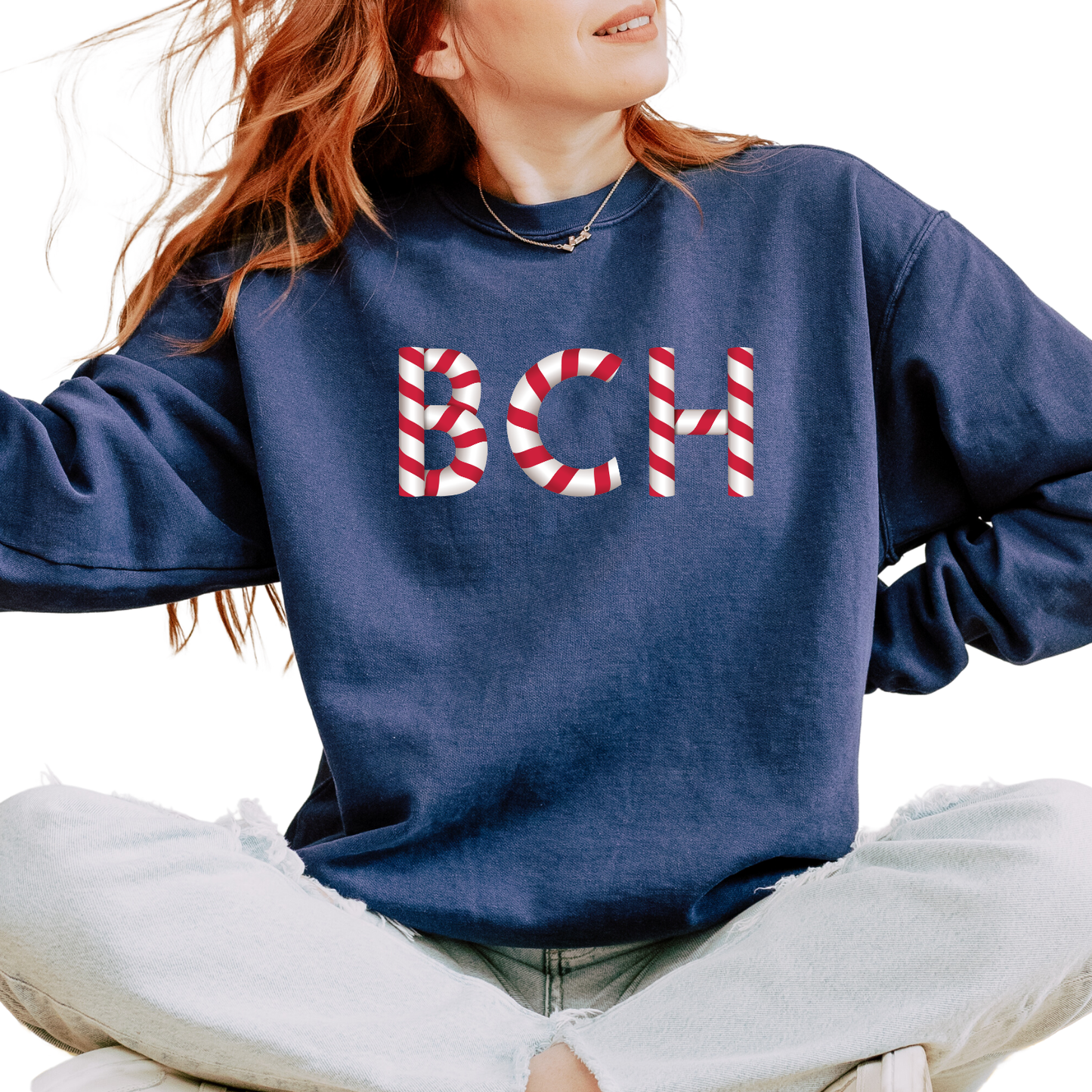 BCH CANDY CANE CREWNECK