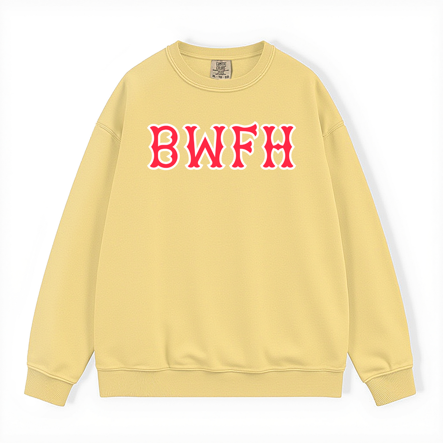 BWFH SOX LETTERS CREWNECK