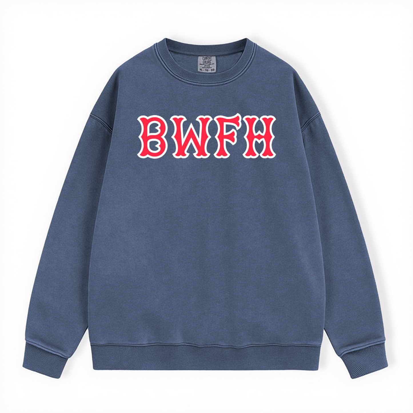 BWFH SOX LETTERS CREWNECK