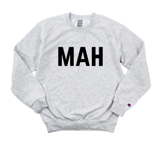 BLACK MAH RT CHAMPION CREWNECK