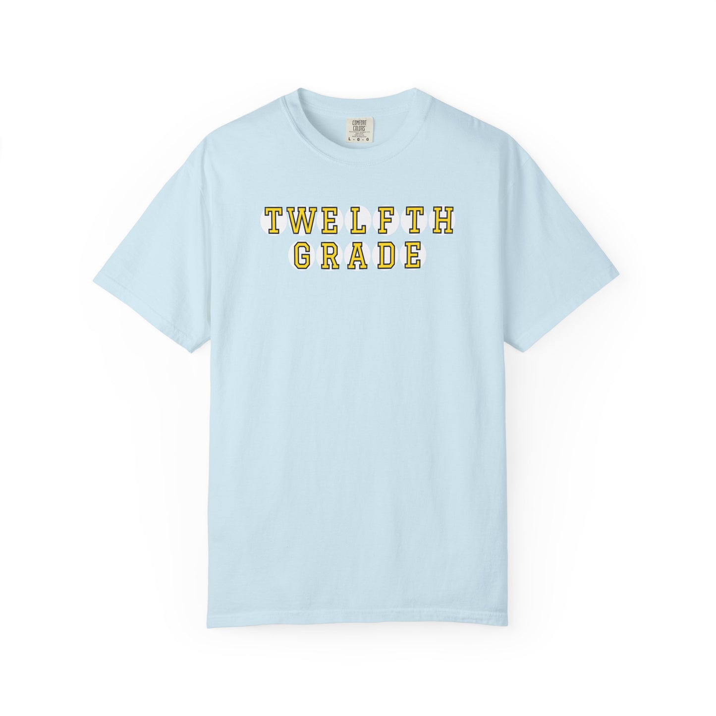 TWELFTH GRADE YELLOW PLAYER LETTERS T-SHIRT
