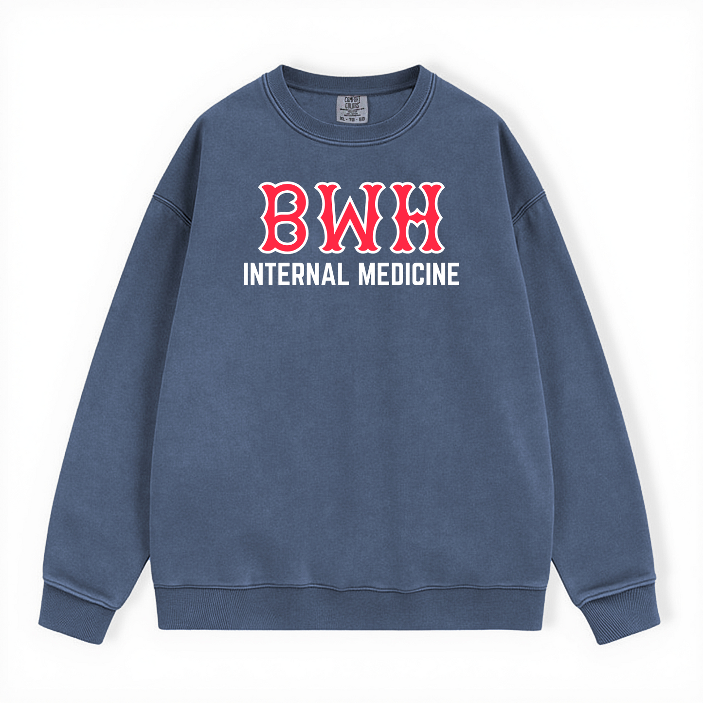 BWH INTERNAL MEDICINE COMFORT COLORS CREWNECK
