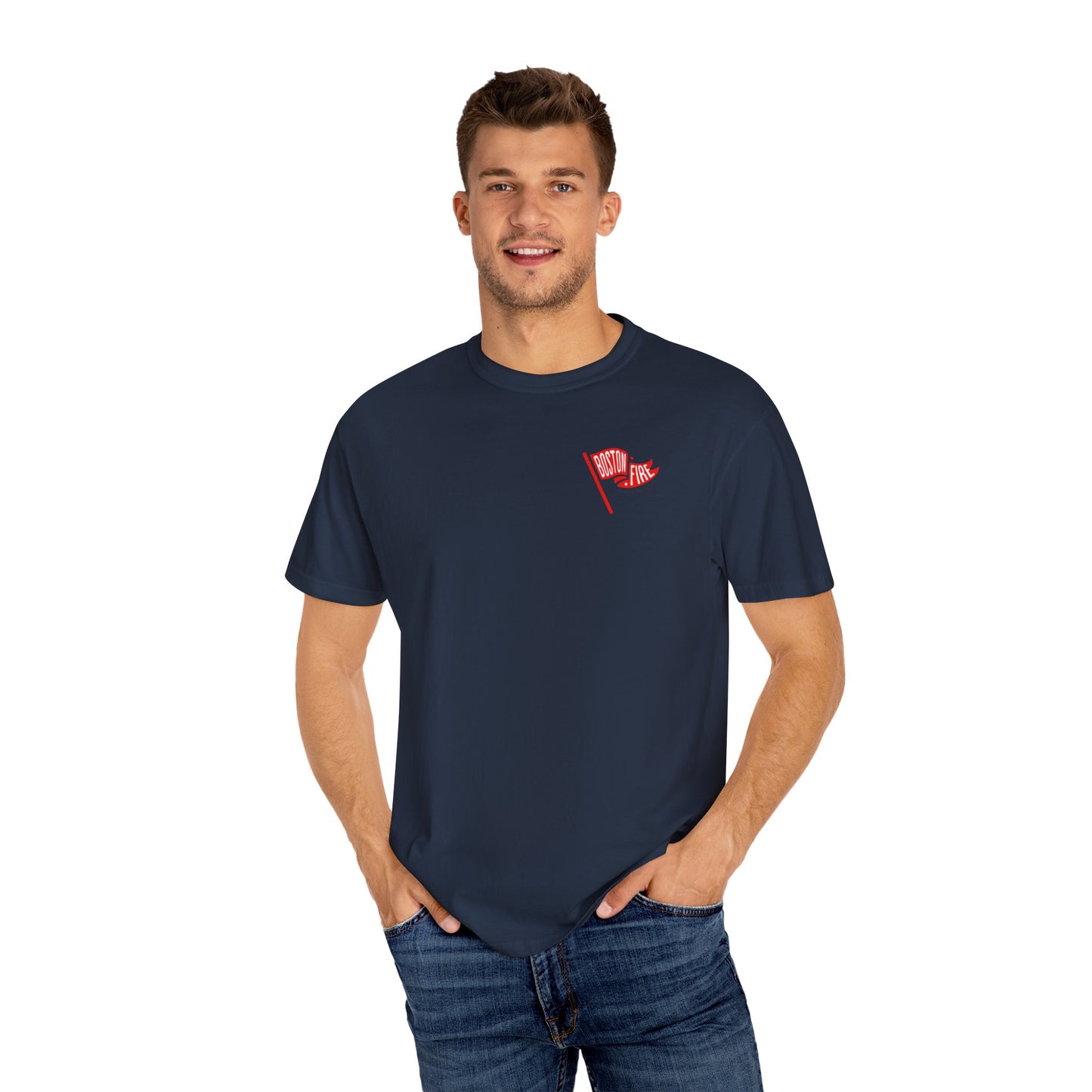 BOSTON FIRE FLAG T-SHIRT