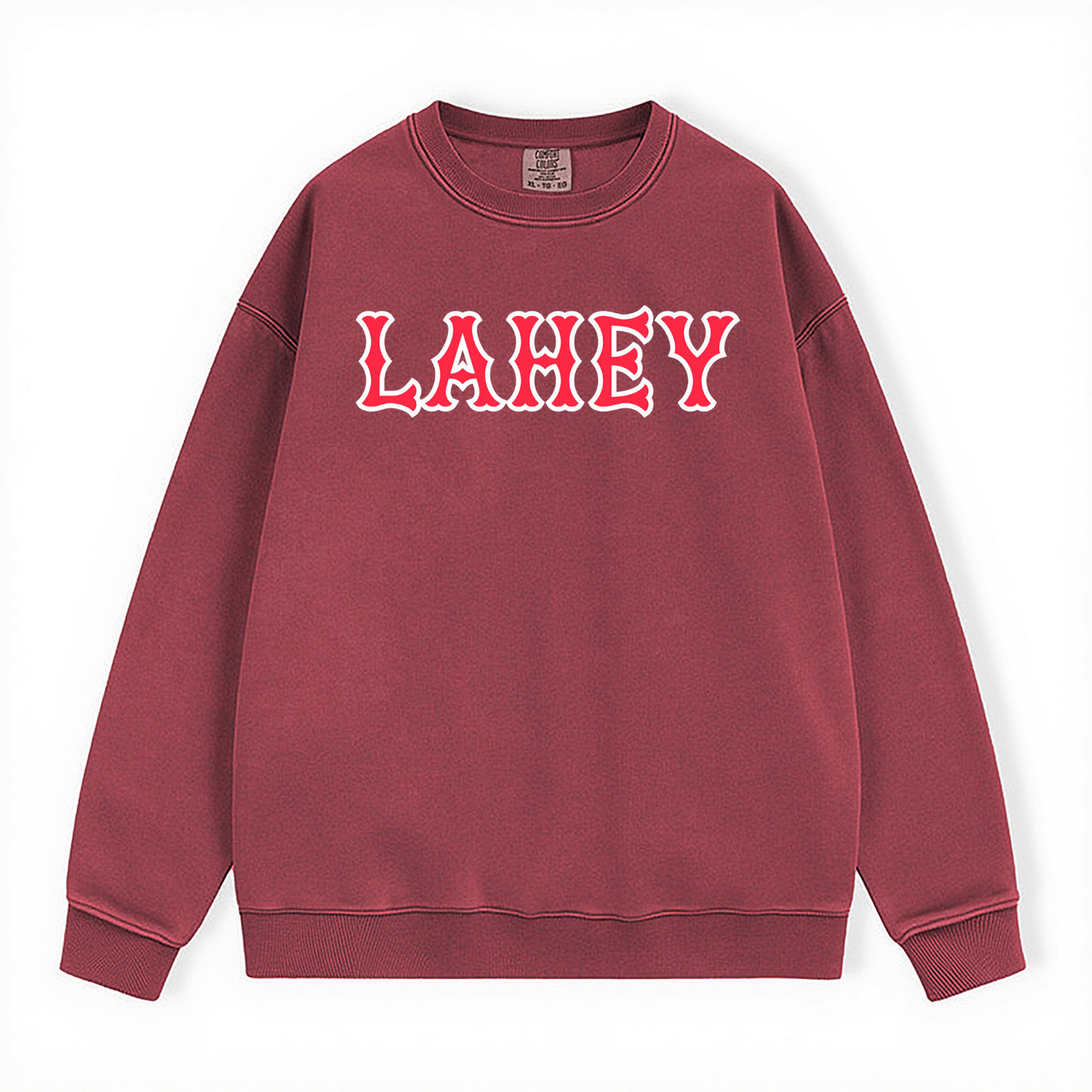 LAHEY SOX LETTERS CREWNECK