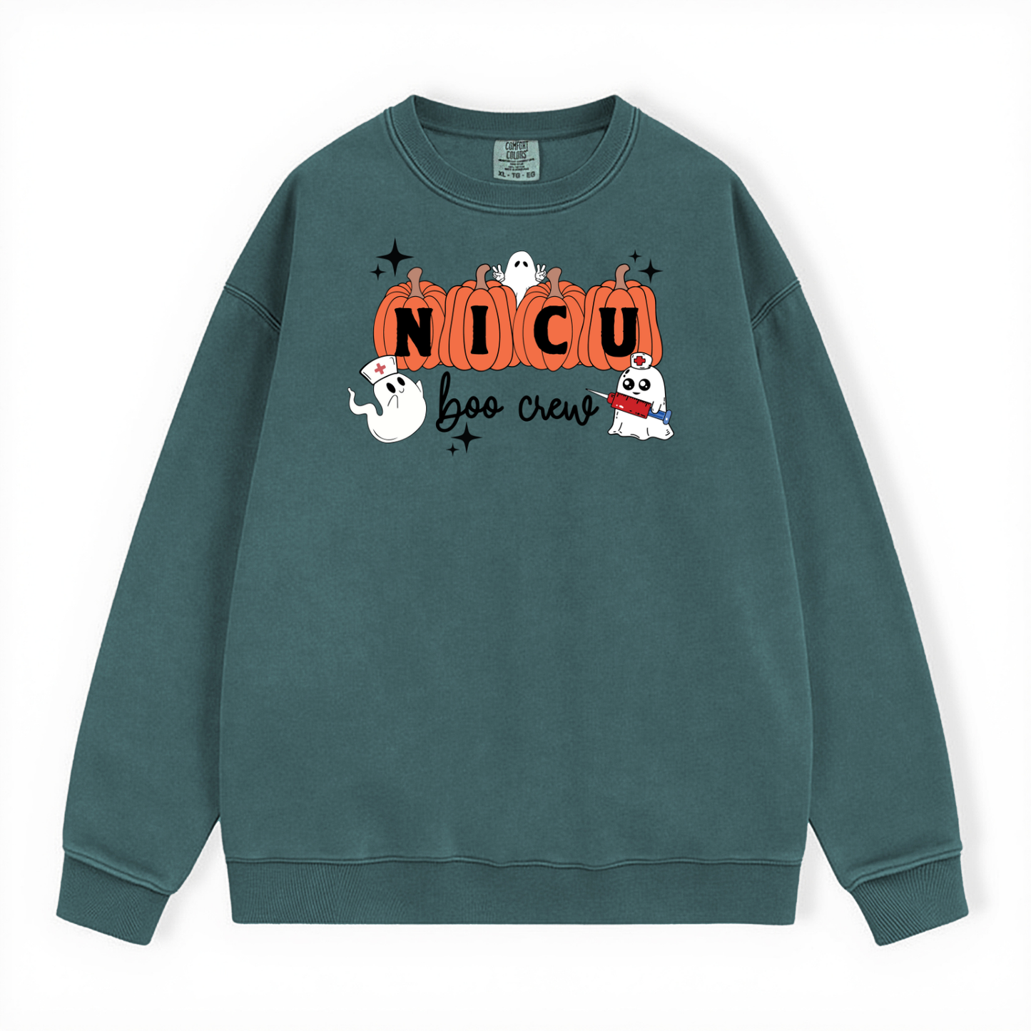 NICU BOO CREW CREWNECK